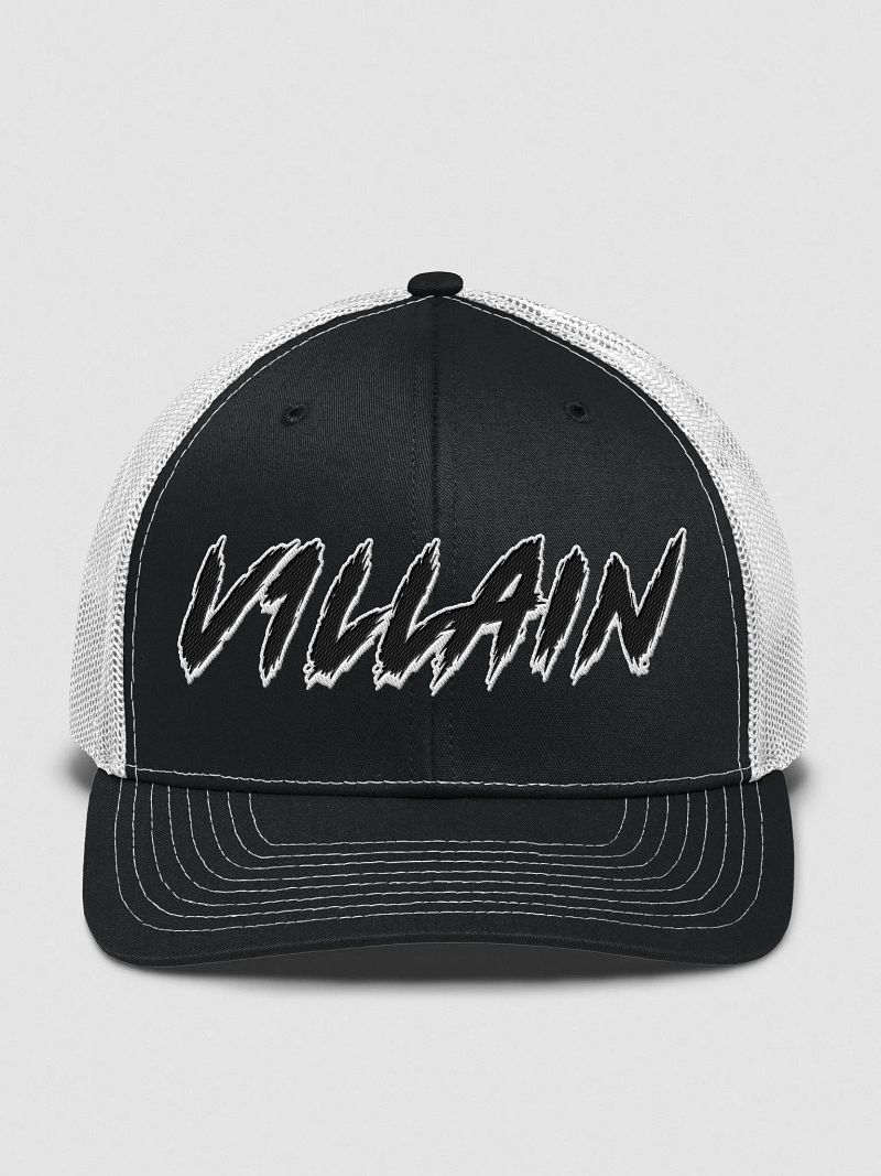 V1LLAIN TRUCKER CAP (White Outline)