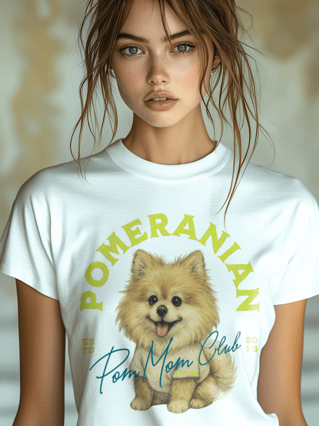 Pomeranian Tshirt Yellow product image (160)