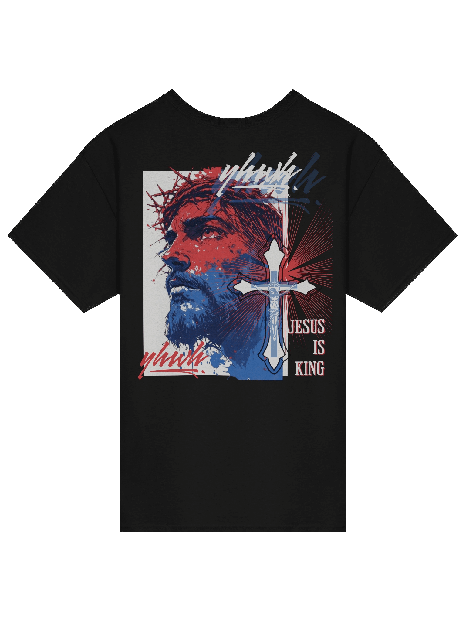 YHWH Heavyweight Tee - "Jesus is KIng" product image (1)
