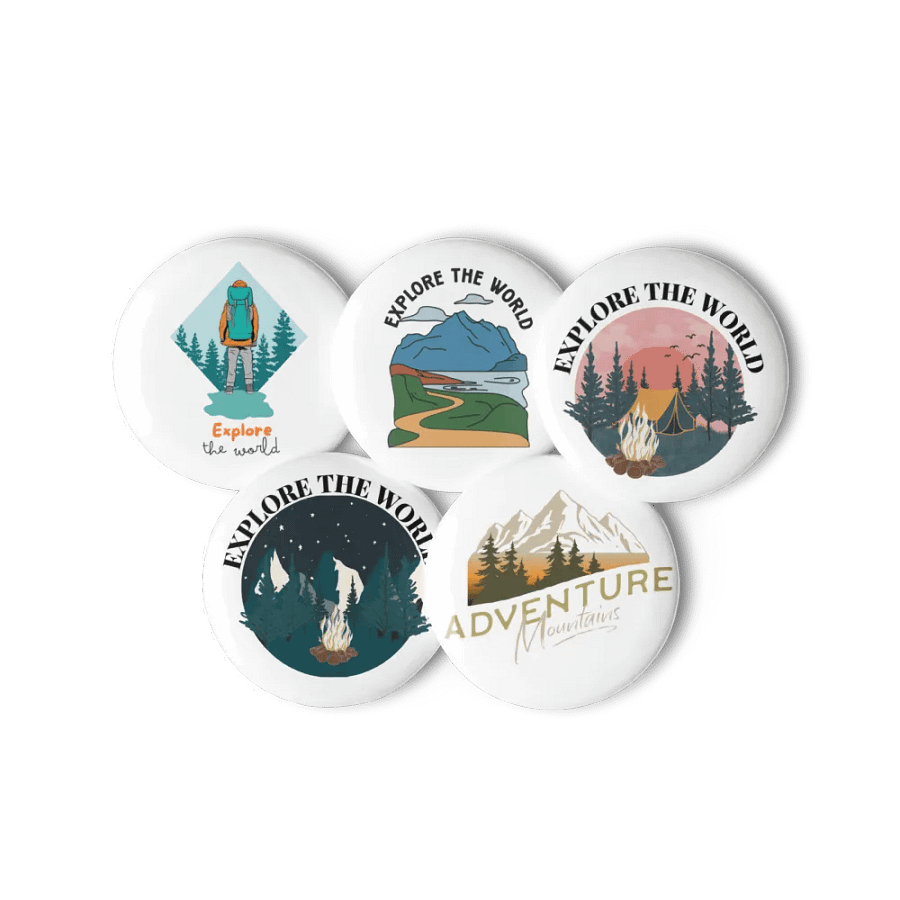 Mountain Adventure Pin Button Set product image (11)