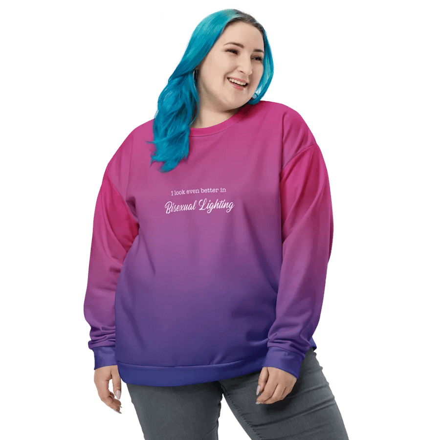 I Look Even Better In Bi Lighting • All-Over Print Sweater product image (3)