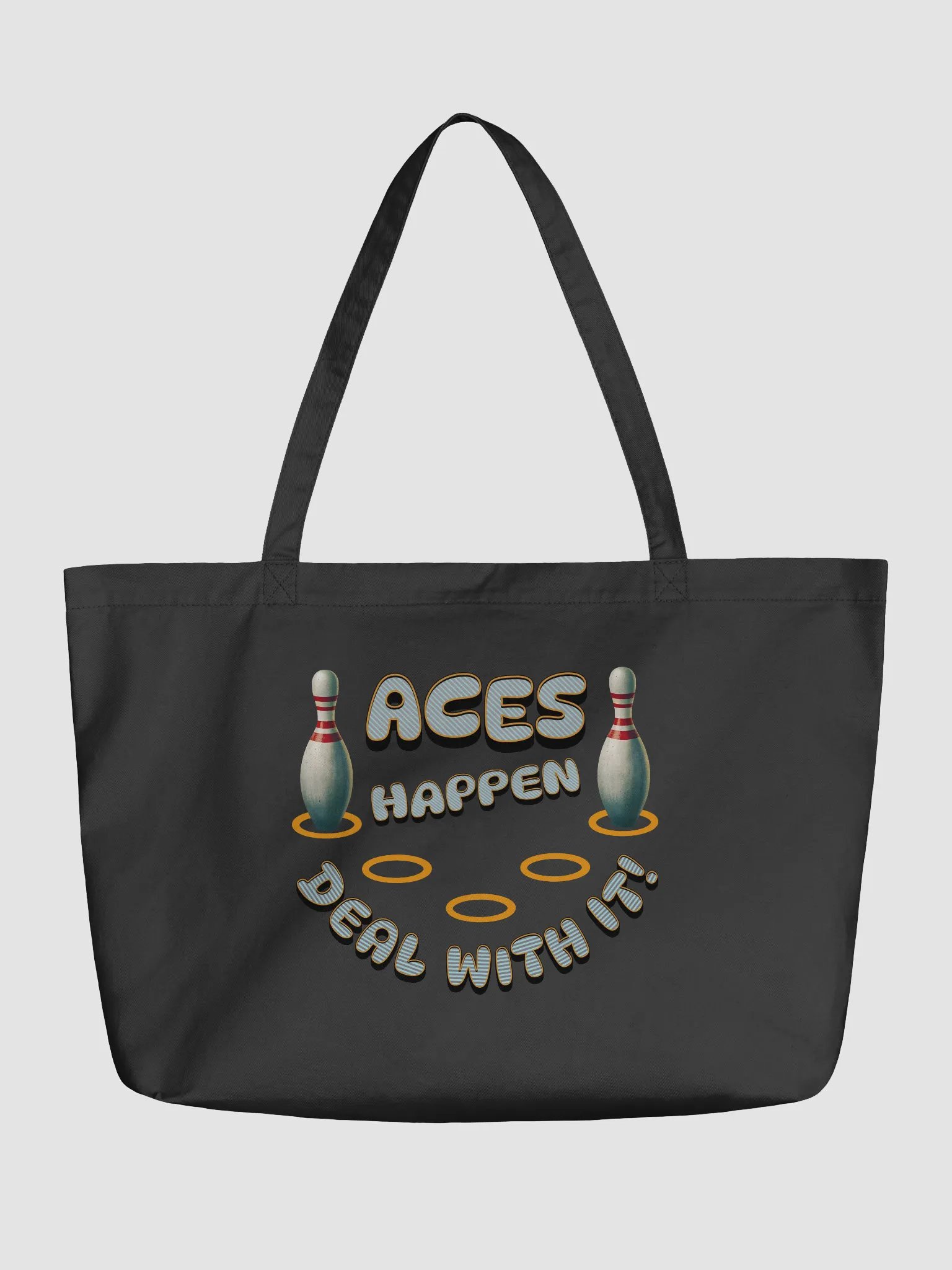 Aces Happen Deal With It Power Eco-Friendly Tote product image (2)