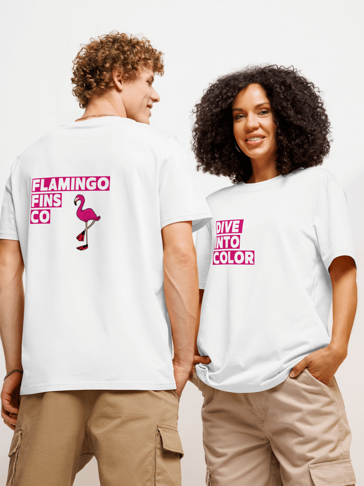 Dive Into Color - Flamingo Fins Brand Logo product image (1)