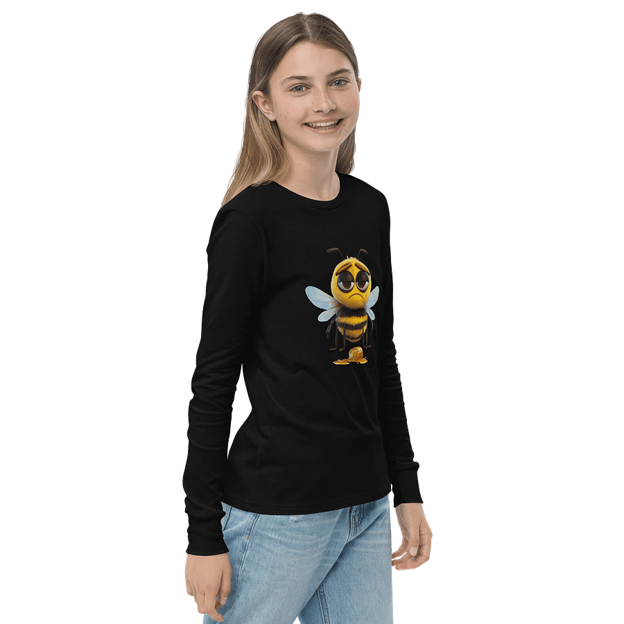 Sad Bee Youth Long Sleeve T-Shirt product image (12)