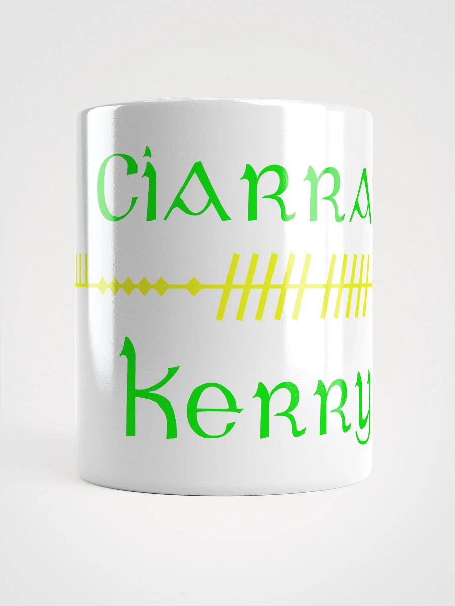 Kerry/Ciarraí. Scholastic style Ogham white Mug product image (1)