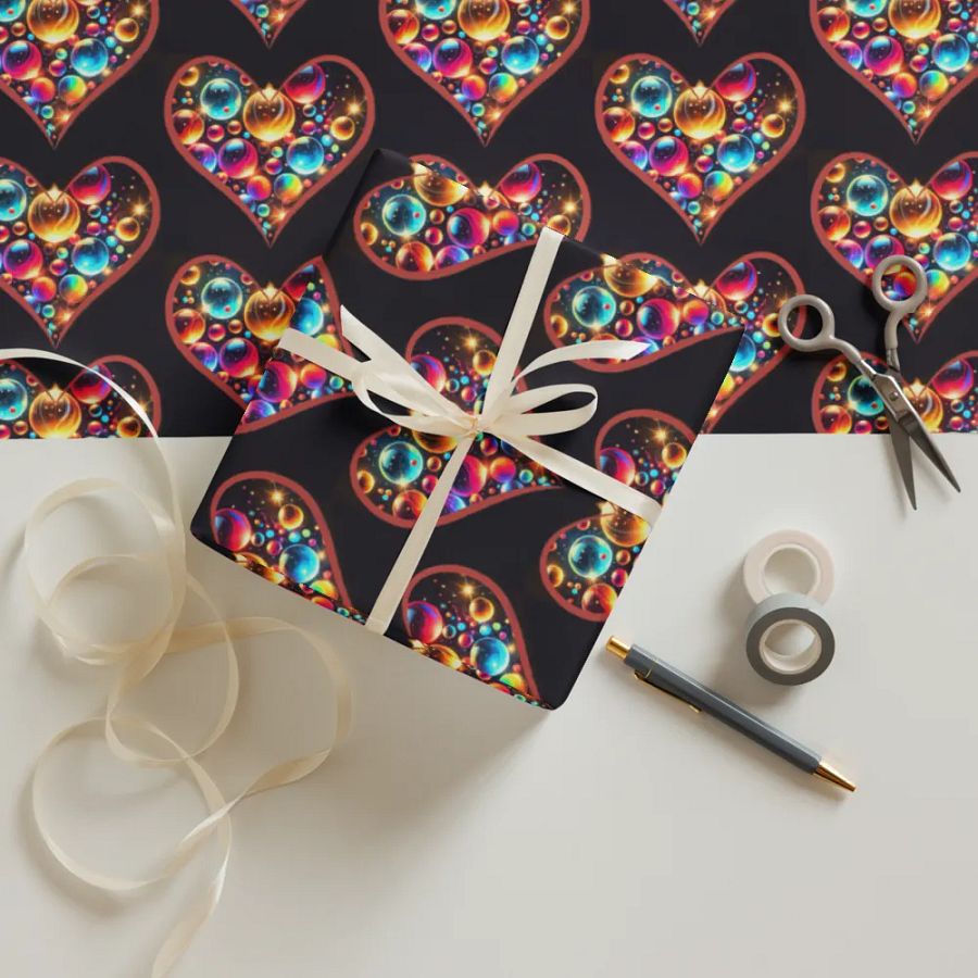 Ornate Hearts Wrapping Paper Set product image (12)