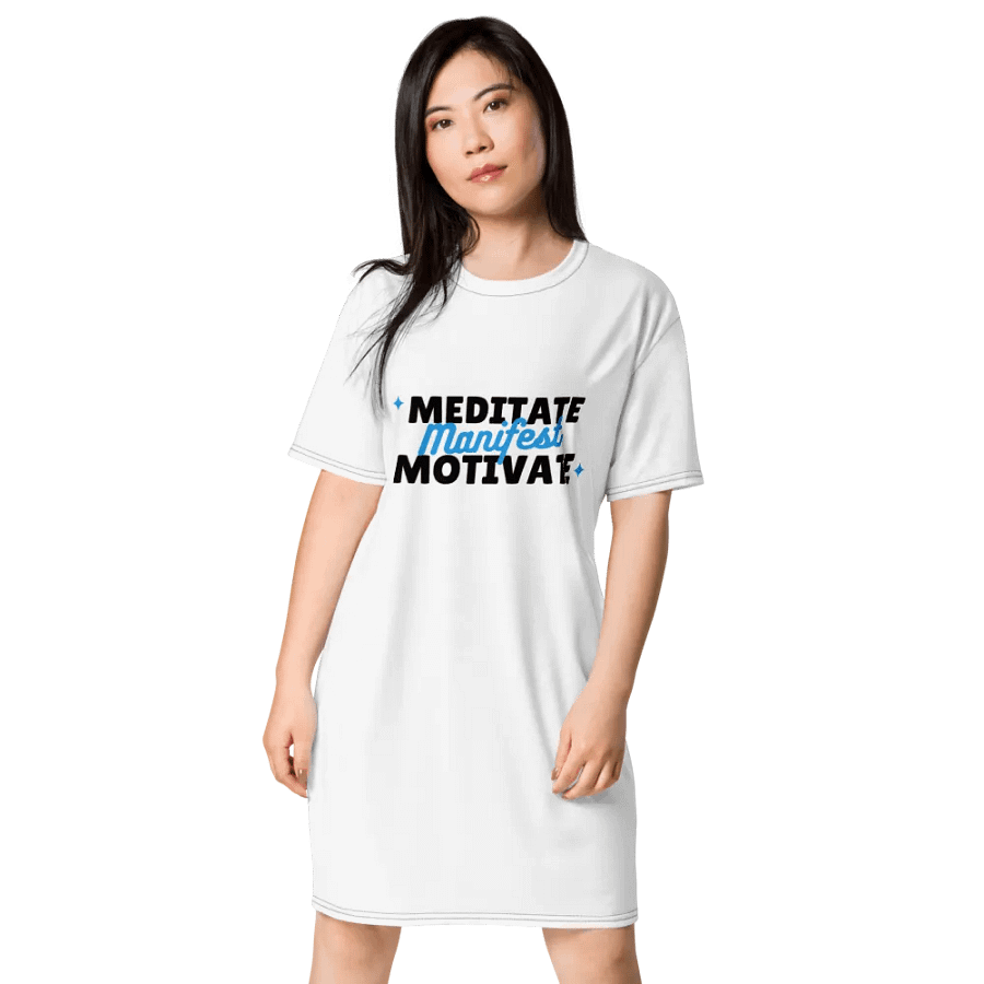 Manifest Script All-Over T-Shirt Dress product image (1)