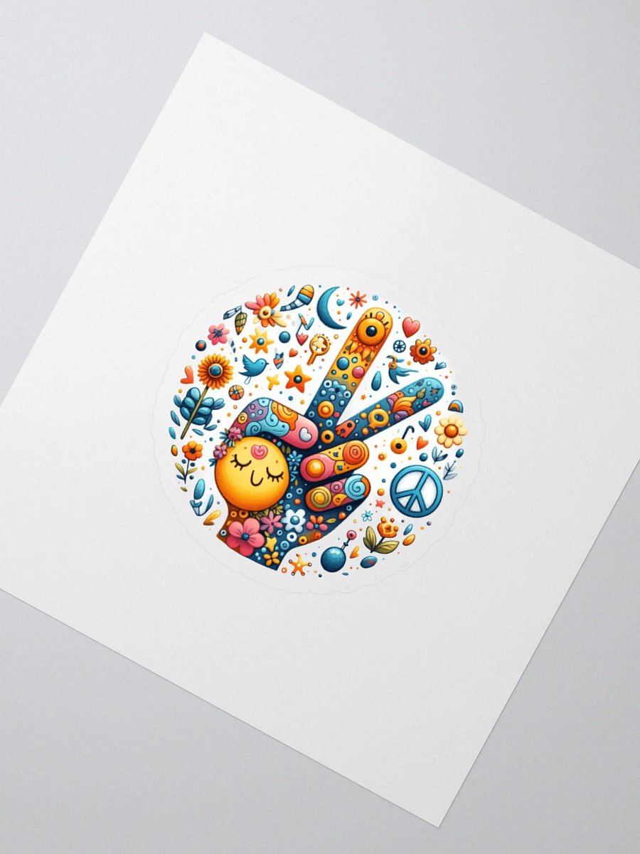 Psychedelic Peace Kiss Cut Stickers product image (2)
