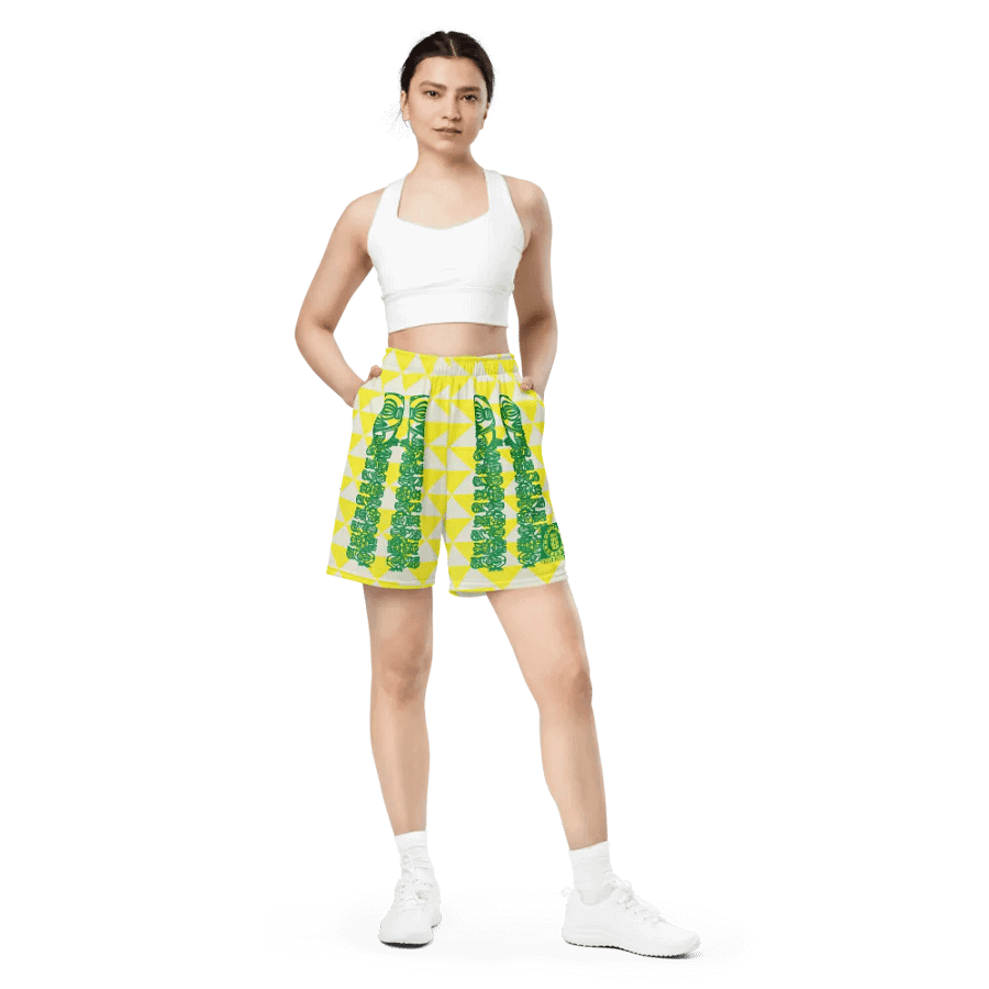Symmetric Spirals Unisex TIKI Mesh Shorts product image (4)