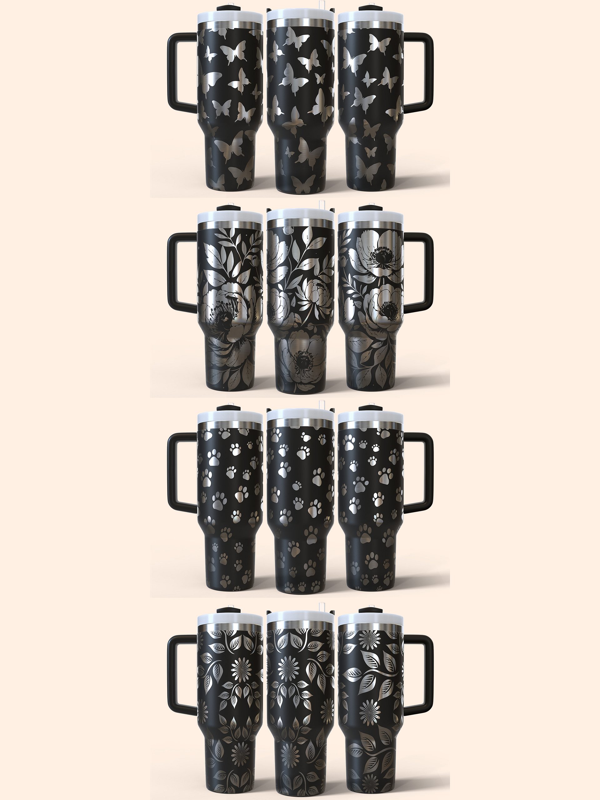 4 Laser Tumbler Wrap Designs Bundle 1 product image (1)