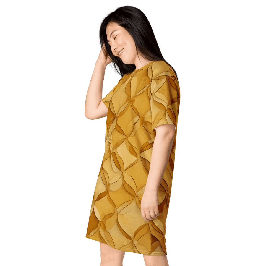 Honeycomb Symmetry T Shirt Dress product image (6)