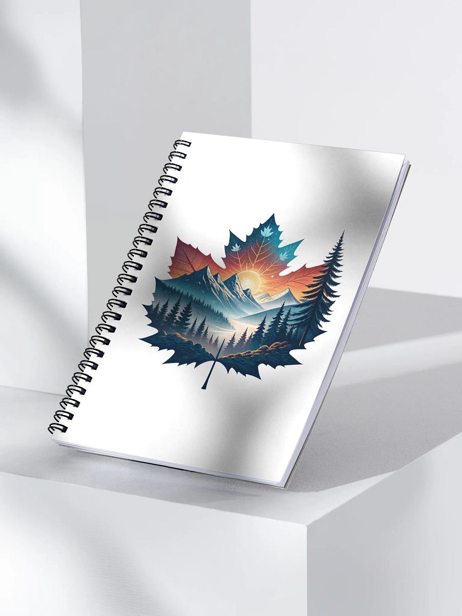 Maple Leaf Scape Spiral Notebook product image (3)