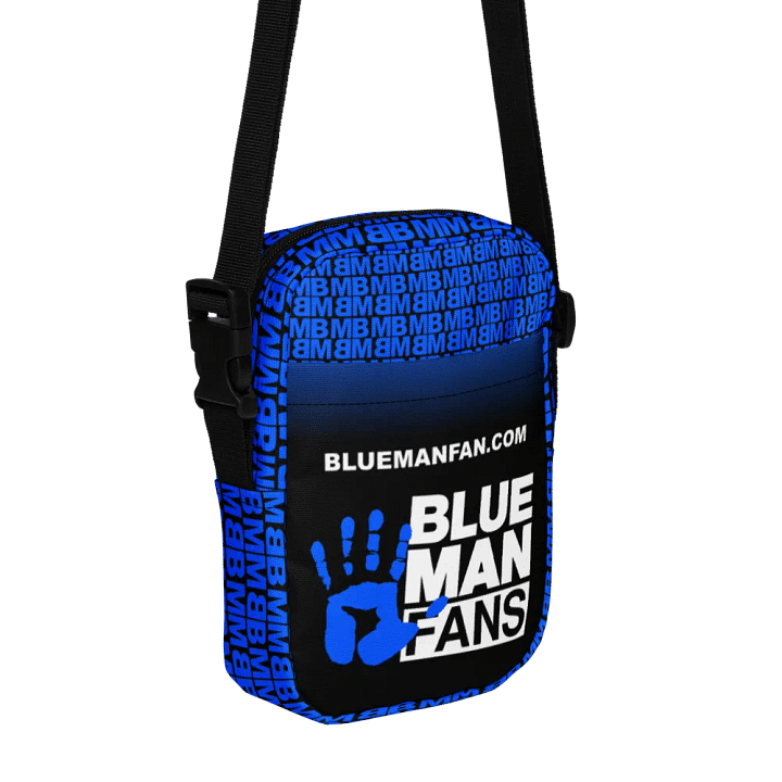 Blue Man Fans Hand Print Messenger Solo Bag product image (1)