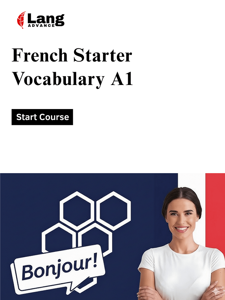 Starter pack of French Language - Basic Vocabulary A1 product image (1)