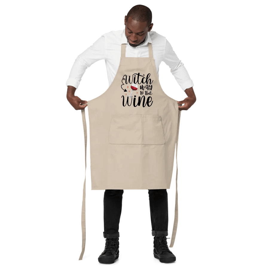 Witch Way to the Wine APRON - Witchy, Kitchen Witch, Magic Kitchen Gift product image (3)