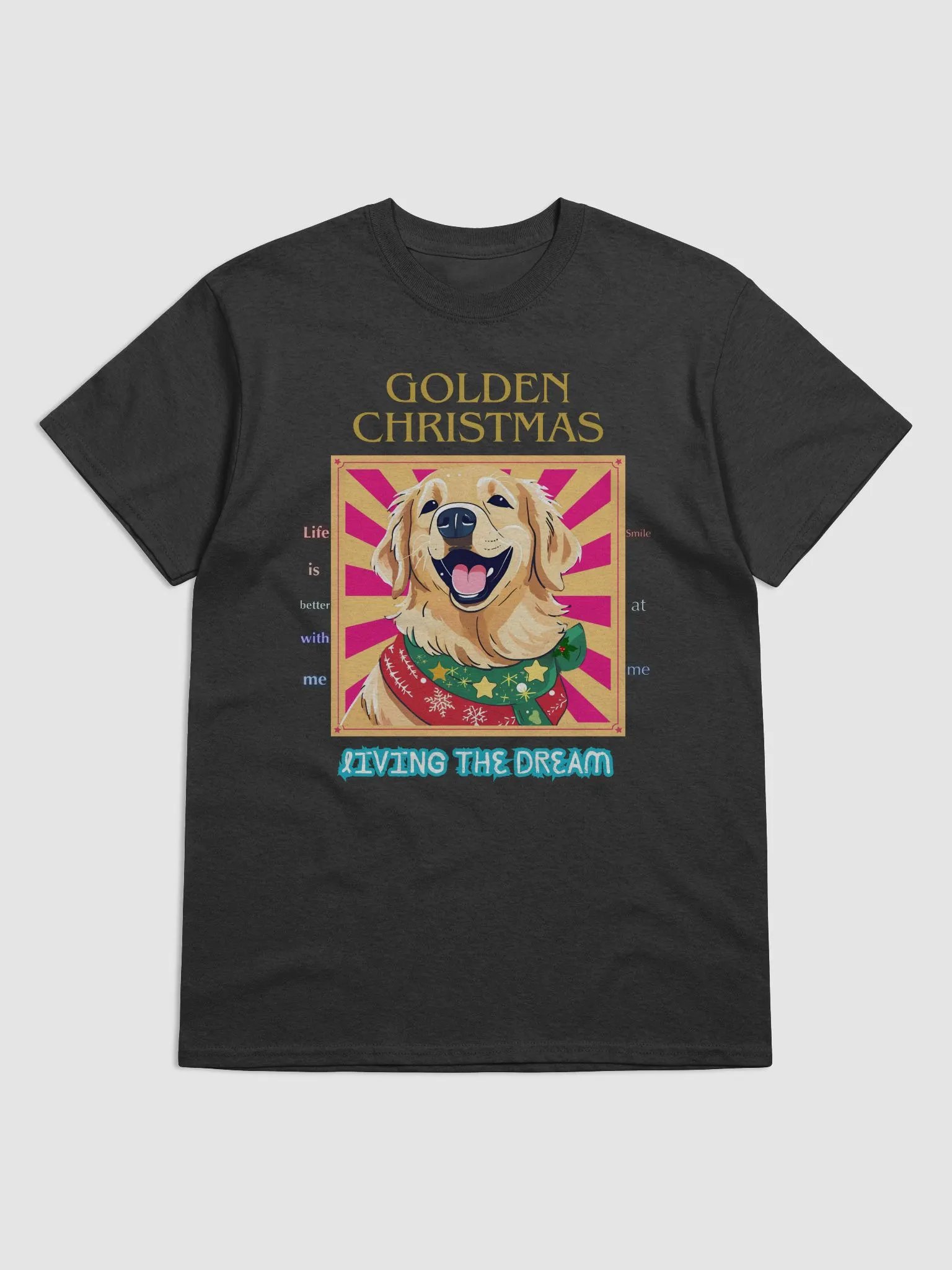 Golden Christmas Festive T-Shirt product image (6)