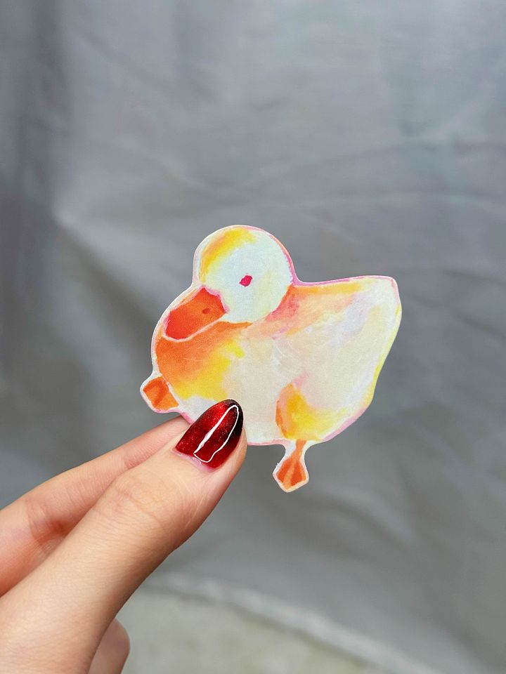 Paint Duckie Matte Sticker product image (2)