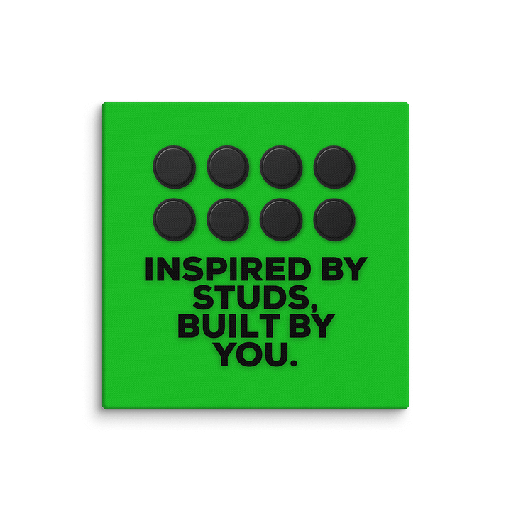 Inspired by Studs (Green) Canvas Print product image (1)