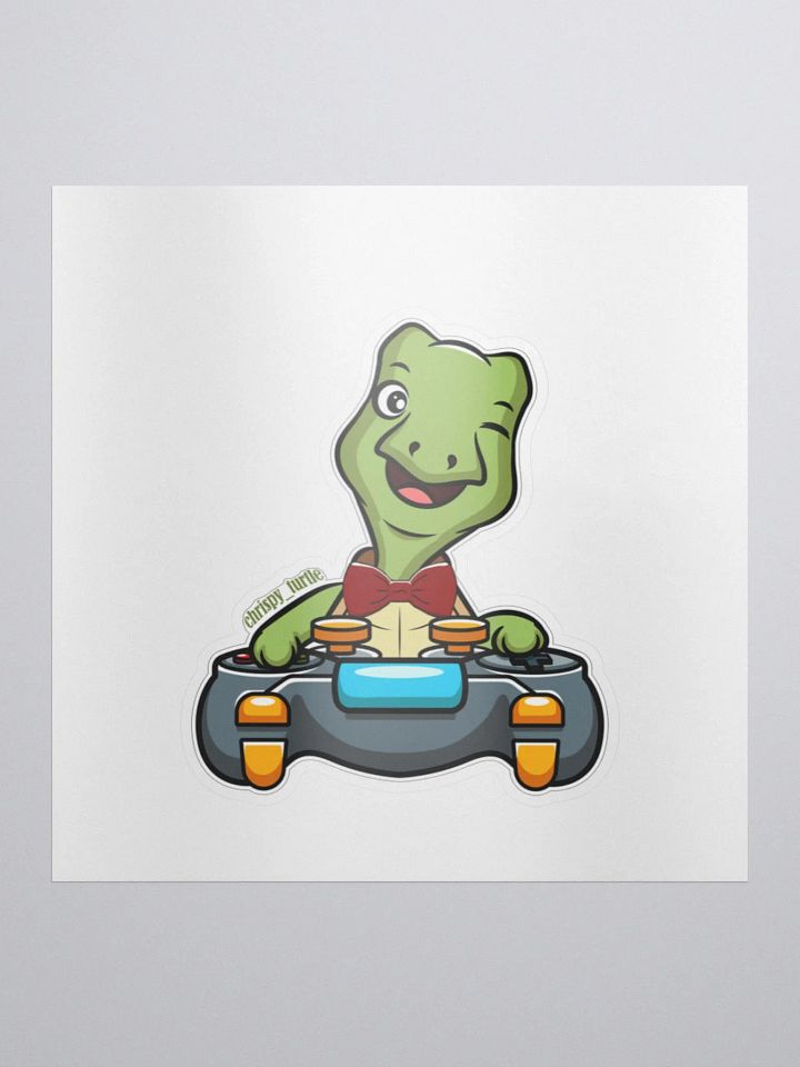 Large single Gamer Turtle sticker product image (1)