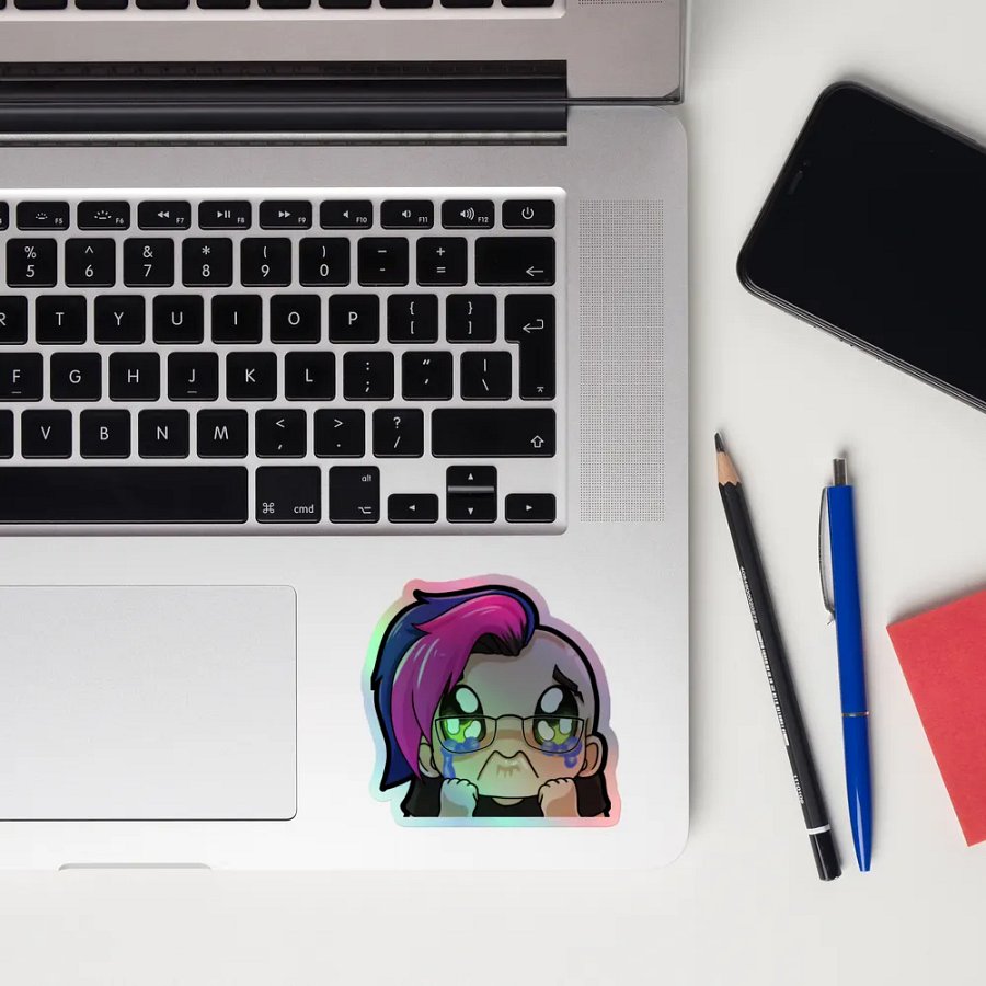Hybrid Crying Holo Sticker product image (10)