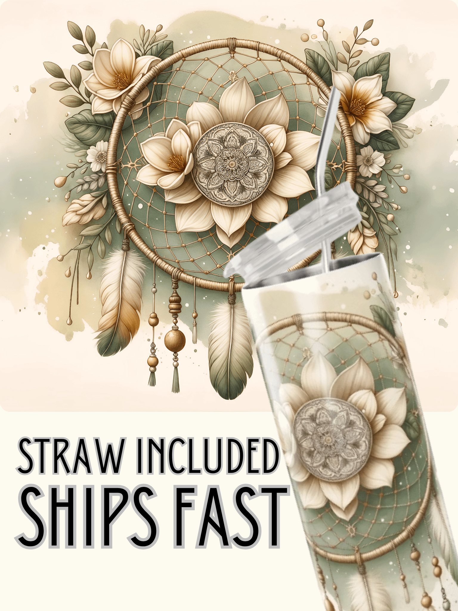 Dreamcatcher Delight Stainless Steel Tumbler product image (1)