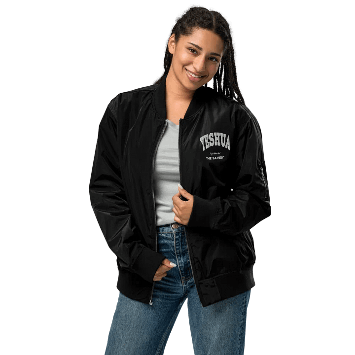 Yeshua: He saves bomber jacket product image (1)