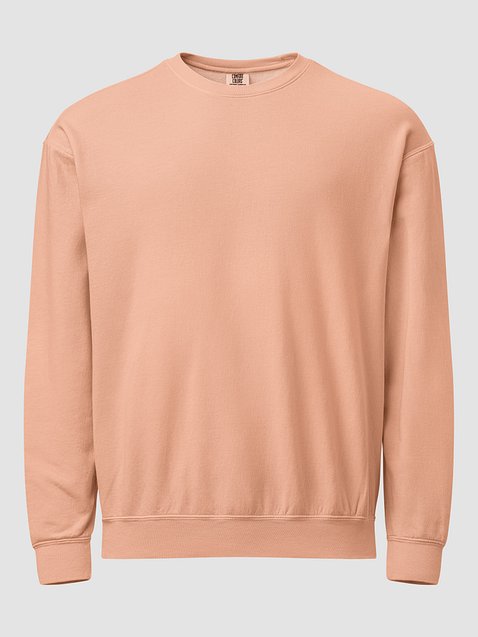 Photo showing Comfort Colors Unisex Garment-Dyed Fleece Crewneck Sweatshir