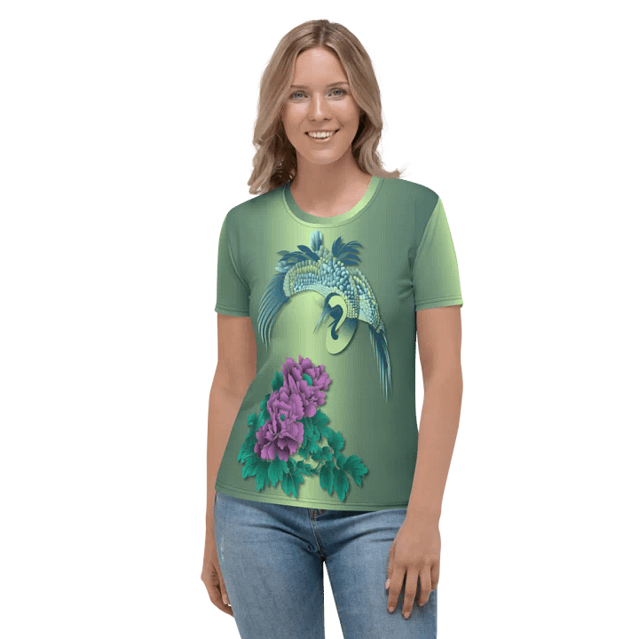 Japanese Crane All Over Print T-shirt product image (2)