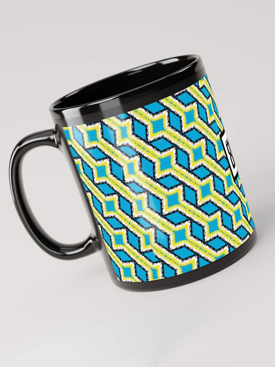8T Sips Mosaic Black Glossy Mug product image (6)