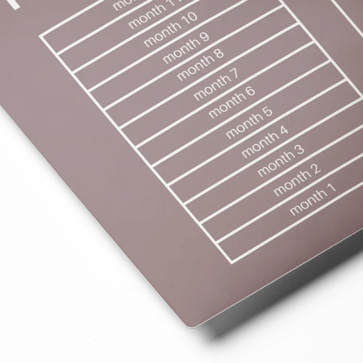 ANNUAL RENT TRACKER (white design 15) product image (2)