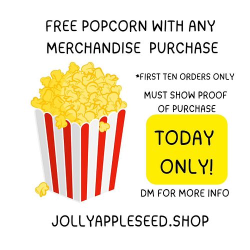 Must show proof of purchase, first ten orders only!