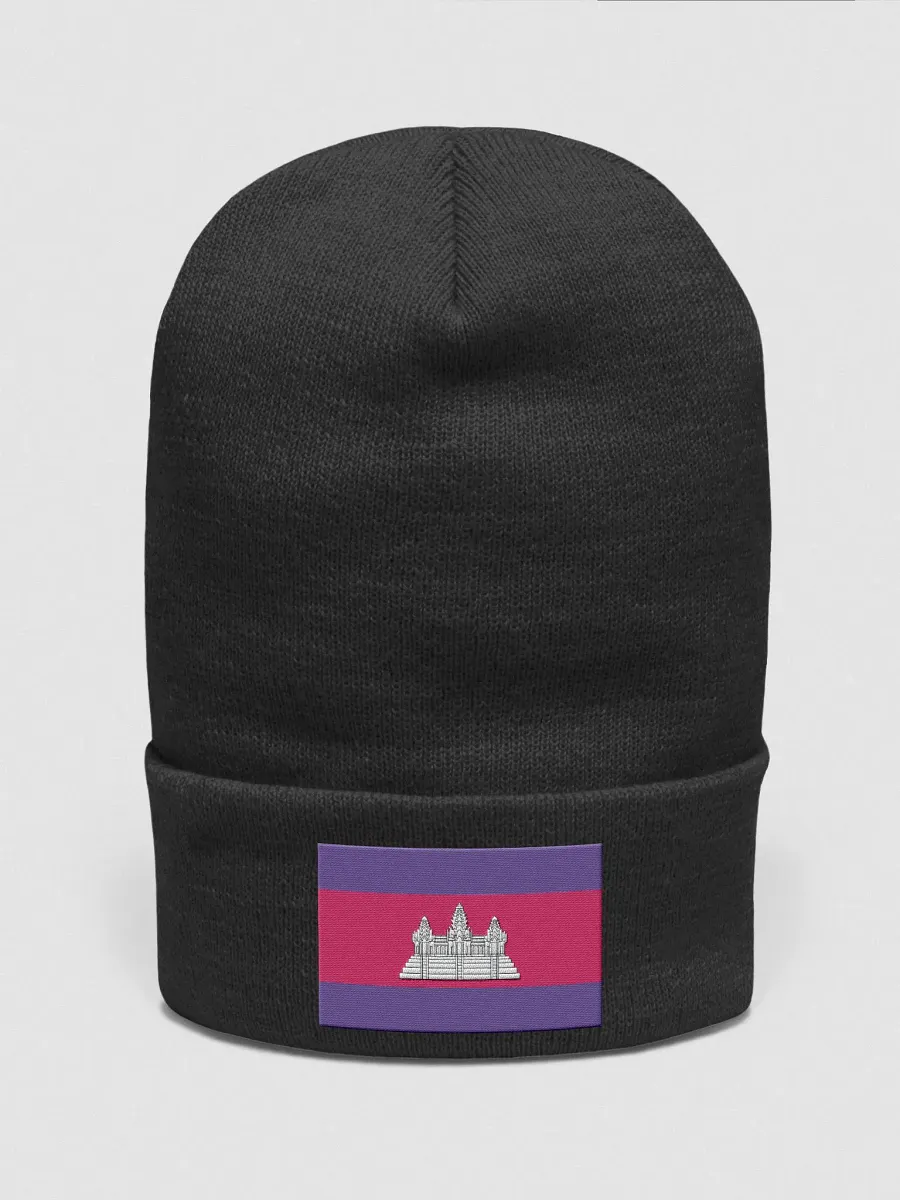 Cambodia Flag Beanie Hat product image (3)