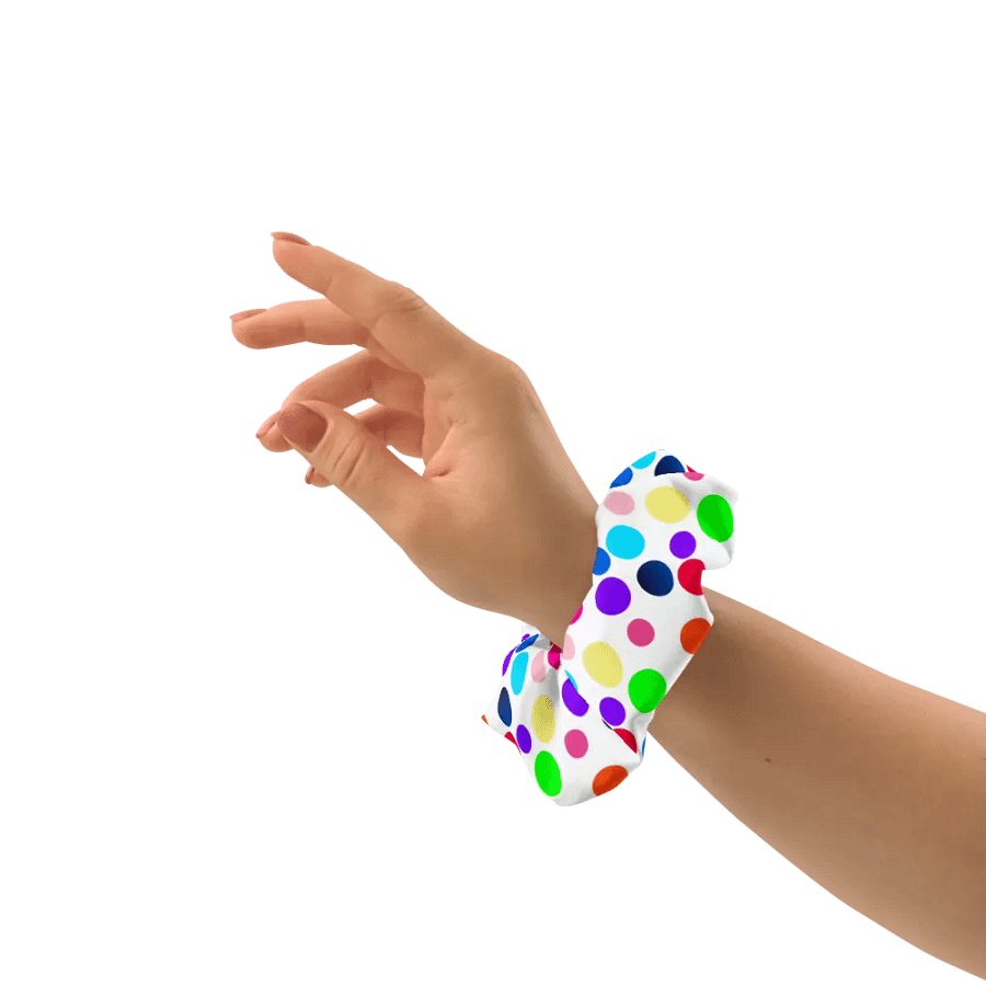 Multicolour circles All over print Scrunchie product image (3)