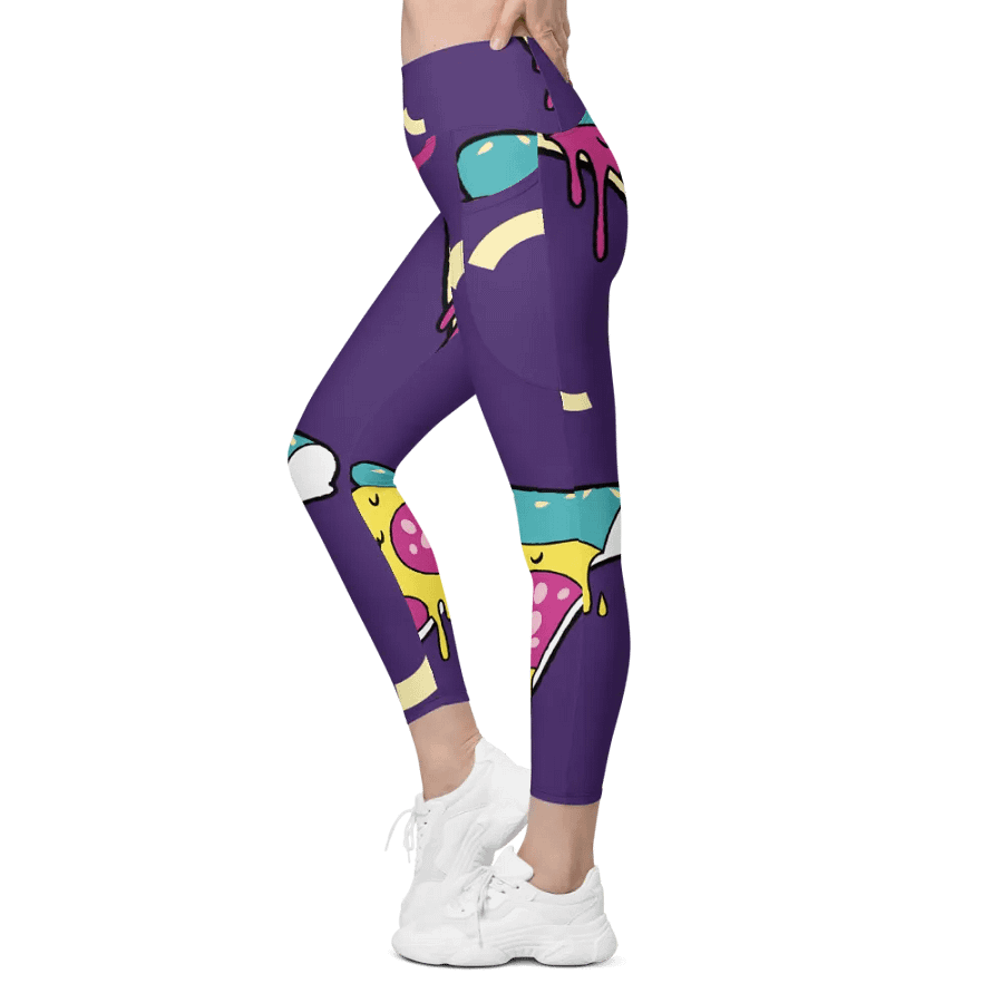 Whimsical Pizza Party Leggings product image (6)