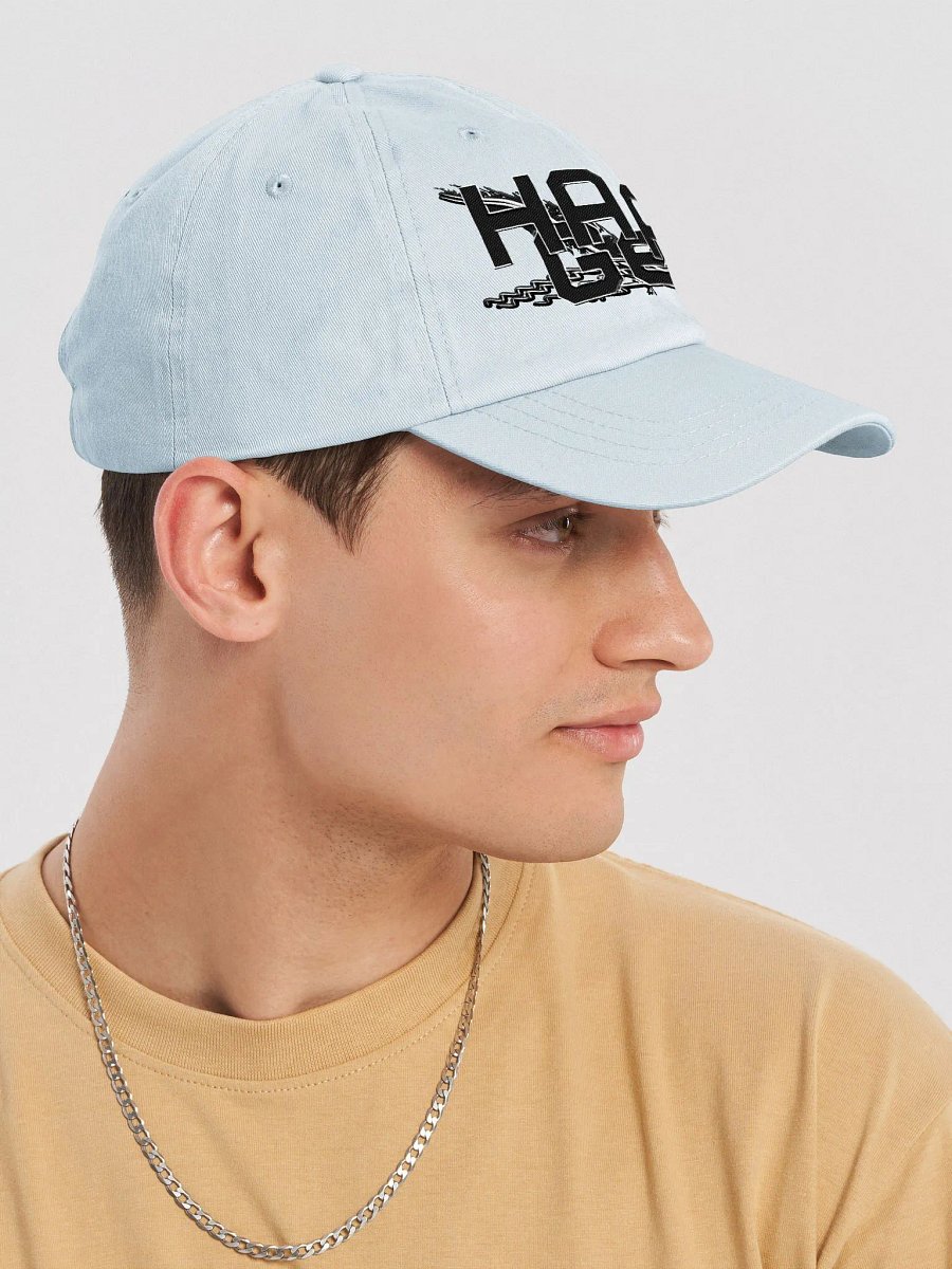 Pastel Dad Hat - Embroidered - Black HApex Gear White Logo product image (6)