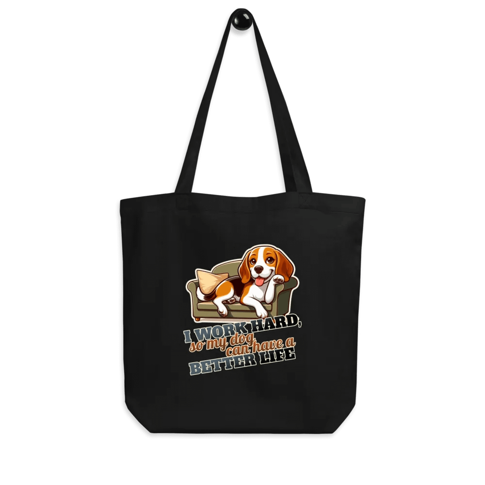 Work Hard - Beagle Sofa Tote Bag product image (7)