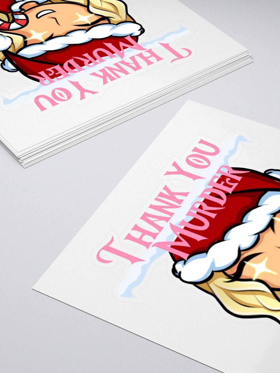 Thank u Murder Xmas Sticker product image (10)