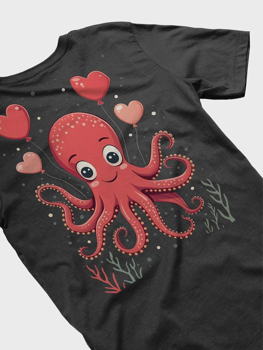 Octopus With Hearts Balloons T-Shirt product image (9)