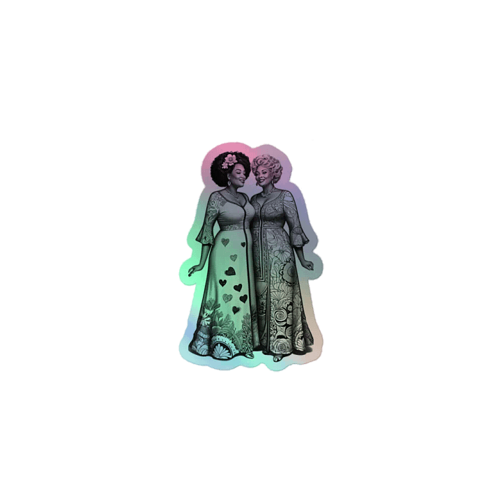 Dressed Up and In Love LGBTQ+ Holo Sticker product image (1)