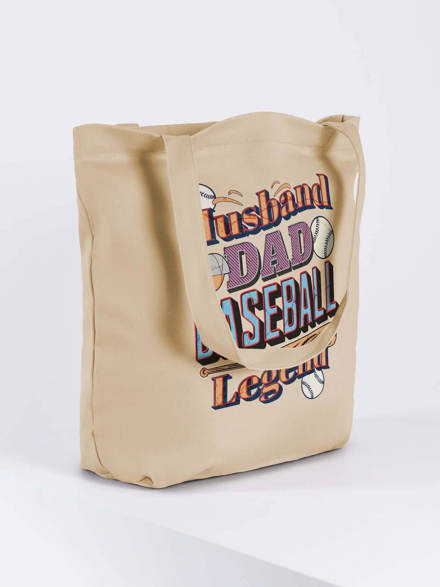 Husband Dad Baseball Legend Eco Tote Bag product image (4)