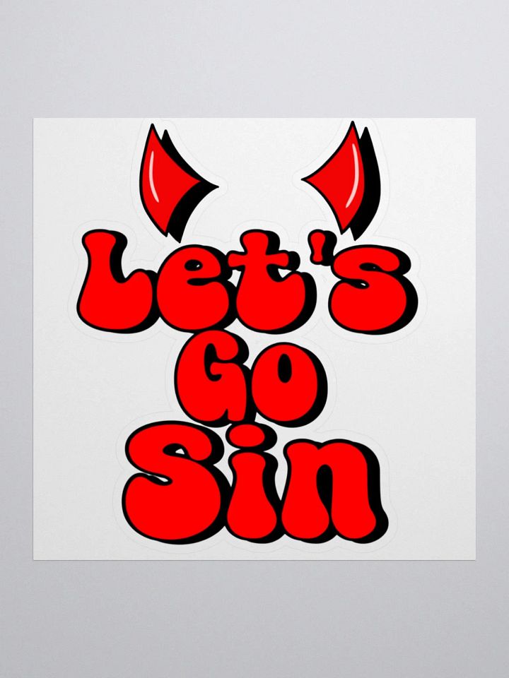 Let's Go Sin Sticker product image (1)