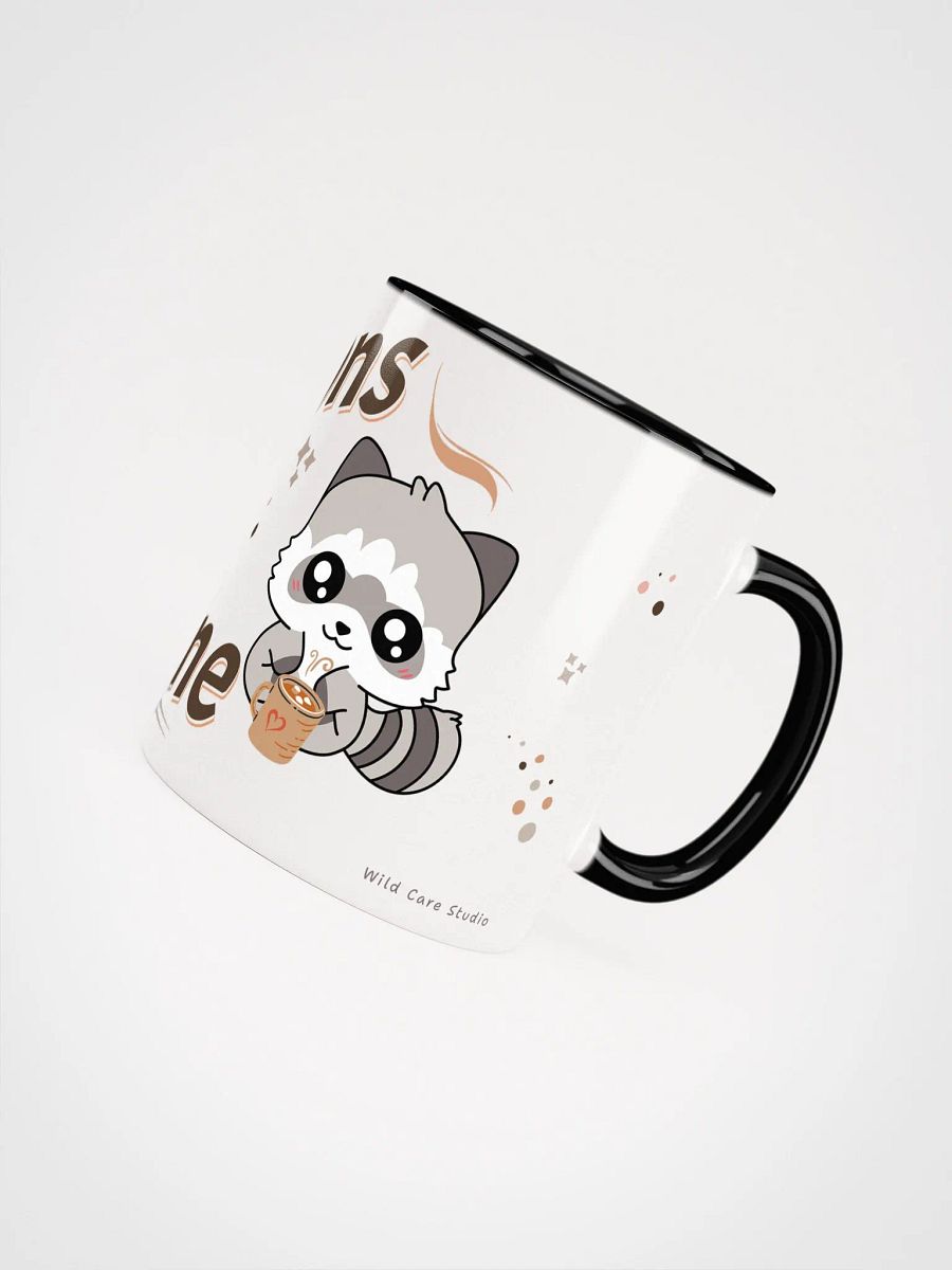 Kawaii Raccoon & Caffeine Ceramic Mug product image (4)