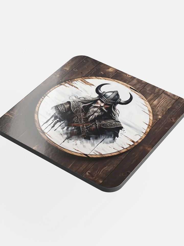 Glossed Cork Coaster - Viking product image (1)