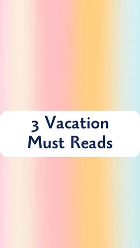 Nothing is better than reading while on vacation! Check out 3 of our vacation must reads!

Even more recommendations in episo...
