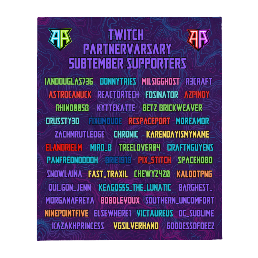 Subathon and Partnerversary Blanket 2023 product image (1)