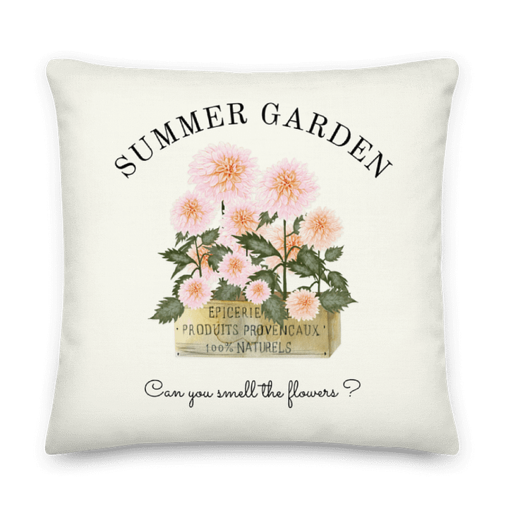 CAN YOU SMELL THE FLOWERS - SUMMER GARDEN PILLOW for COTTAGE LOVERS product image (2)