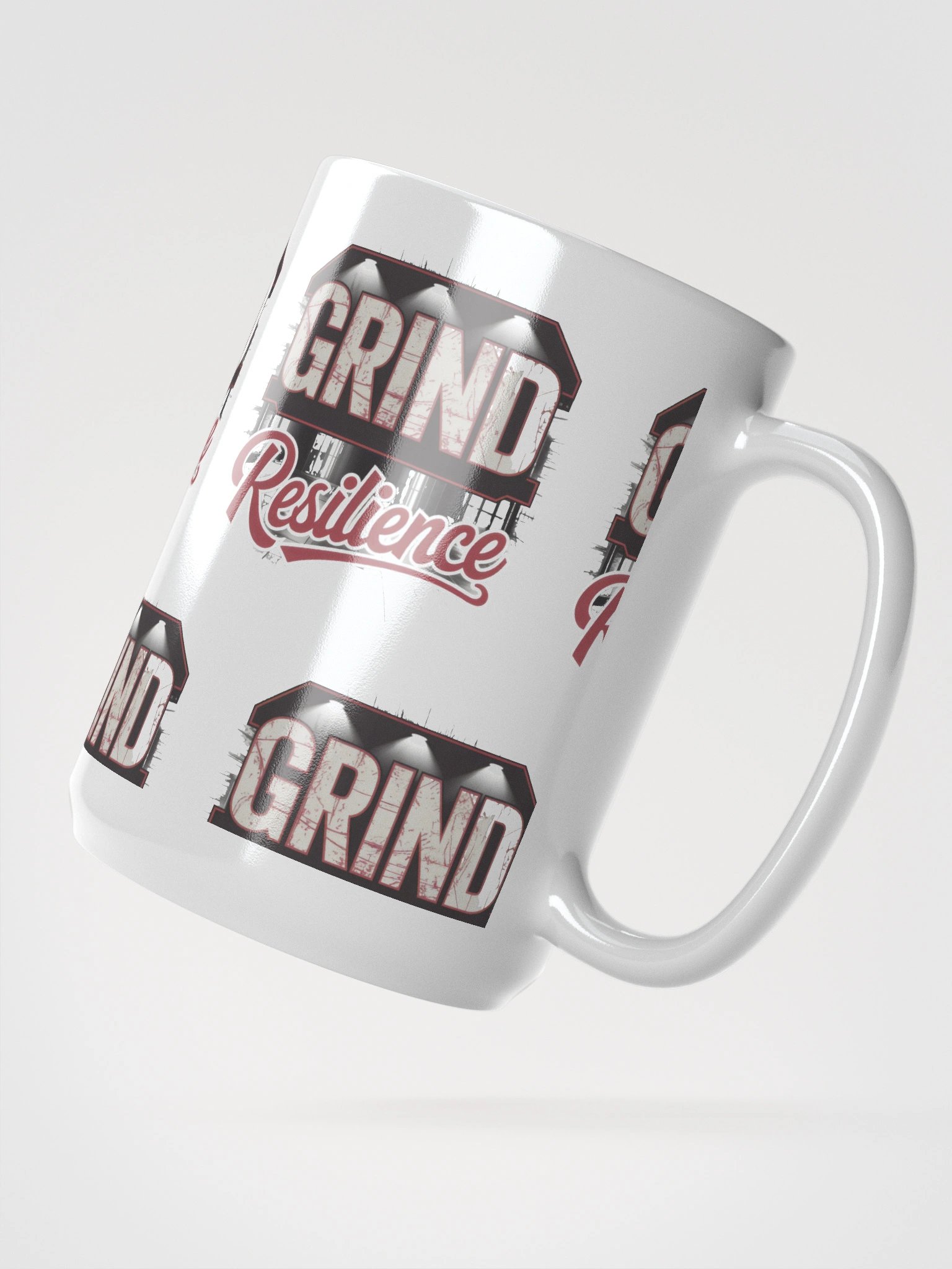 GRIND & Resilience White Glossy Mug product image (2)