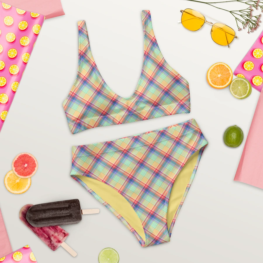Bright Pastel Plaid Bikini product image (9)