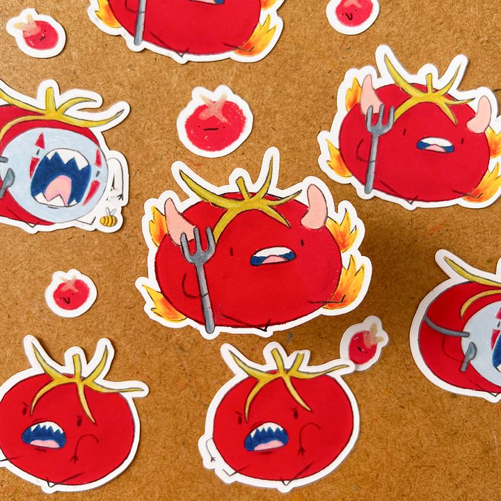 Hot tomato sticker product image (2)