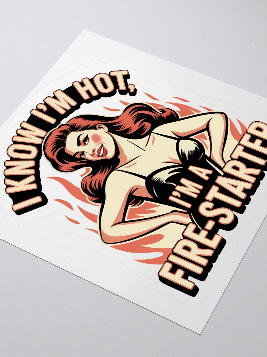 I know I'm Hot Human Design Manifestor Women Sticker product image (7)